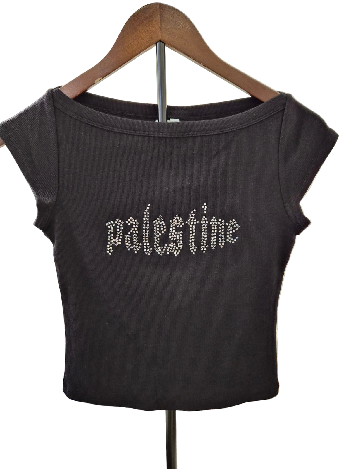 Palestine rhinestone top - Made-to-Order