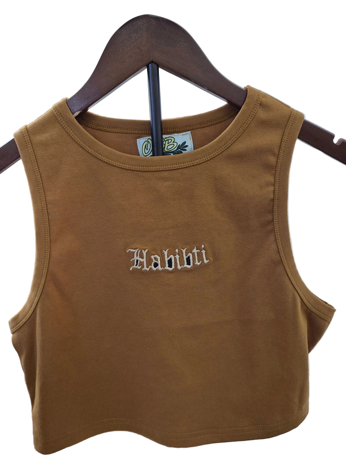 Habibti Crop Tank - Embroidered