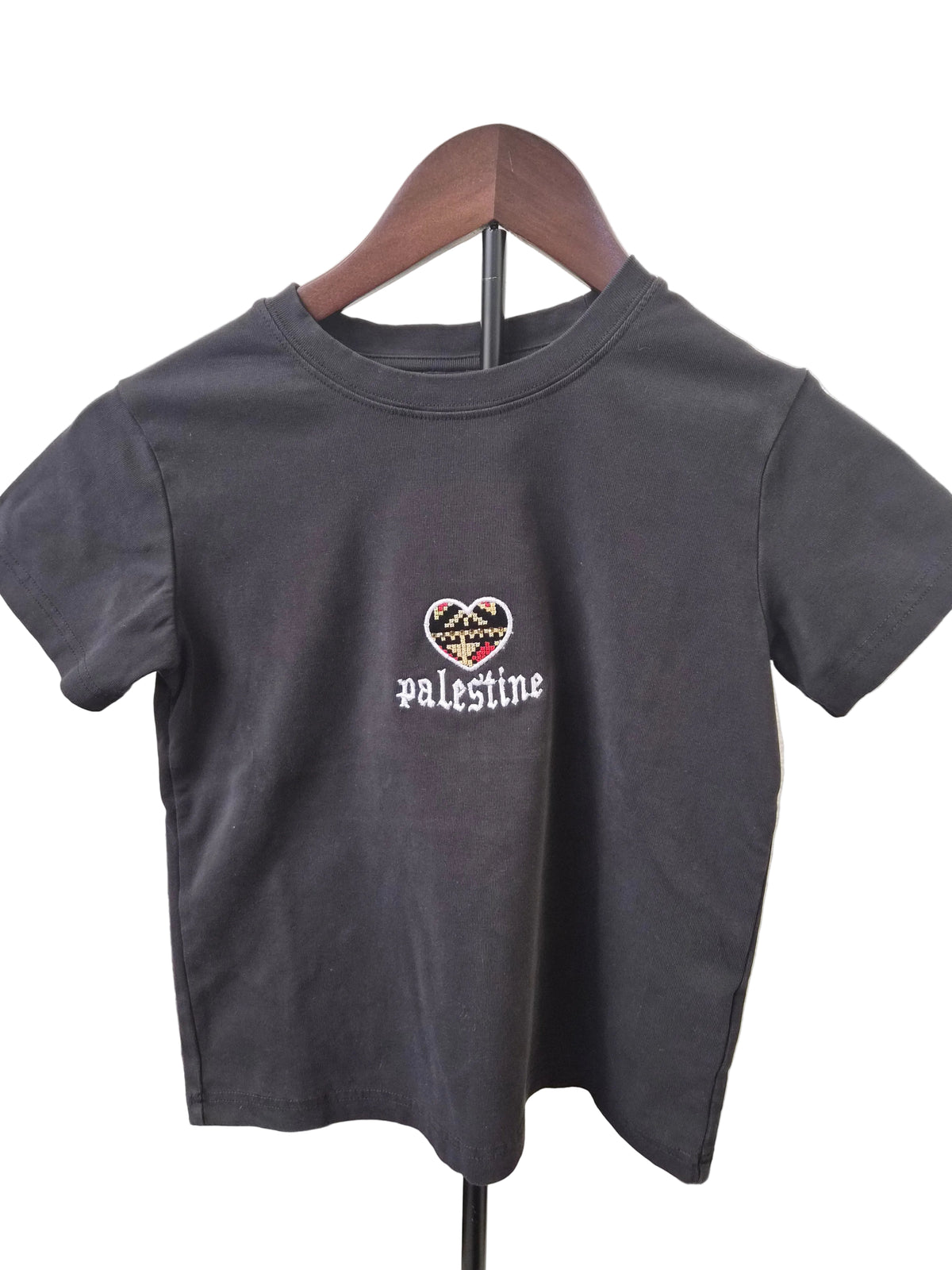 Tatreez Heart + Palestine embrodiery