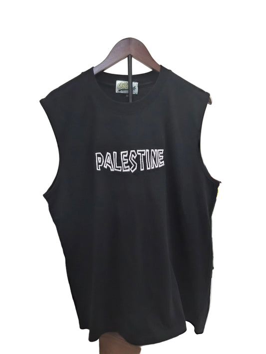 Embroidered Palestine Men's Muscle Tank