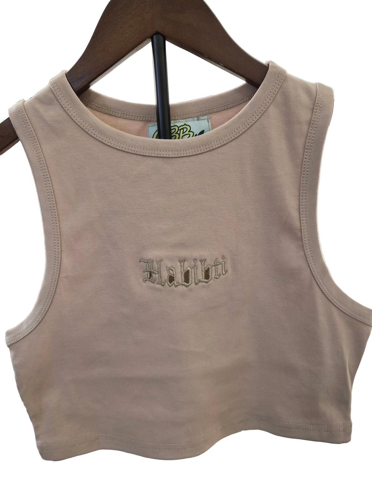 Habibti Crop Tank - Embroidered